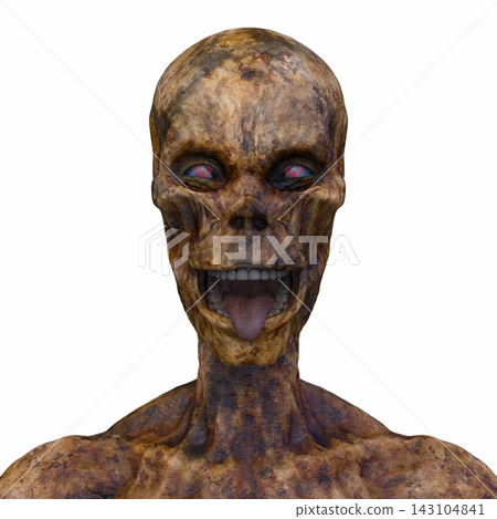 Male zombie face Male zombie face 143104841