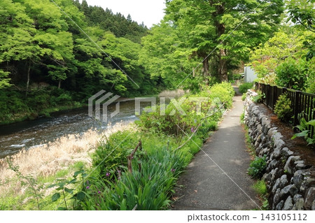 The Mitake Gorge walking trail is 4 km long and runs along the Tama River. The Mitake Gorge walking trail is 4 km long and runs along the Tama River. 143105112