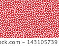 Maple leaf pattern seamless design (white on red background) 143105739