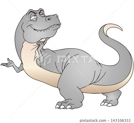 Fun dinosaur illustration ☆ Tyrannosaurus Fun dinosaur illustration ☆ Tyrannosaurus 143106331