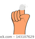 illustration of a hand 143107629