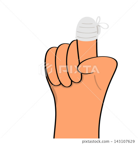 illustration of a hand illustration of a hand 143107629