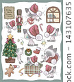 A Christmas with Santa Cat 143107635