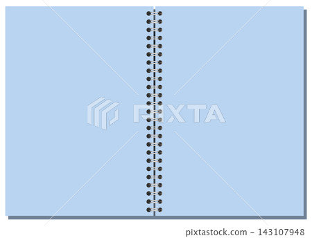 Spiral Notebook Page Blue A4 Landscape Center Coil Bound Blank Editable Stationery Horizontal Vector Art Modern Spiral Notebook Page Blue A4 Landscape Center Coil Bound Blank Editable Stationery Horizontal Vector Art Modern 143107948
