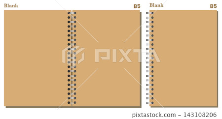 Unlined Spiral Notebook Page Doublewide Paired Sheets Kraft Blank Paper Silver Coil Printable Stationery Vector Artwork Unlined Spiral Notebook Page Doublewide Paired Sheets Kraft Blank Paper Silver Coil Printable Stationery Vector Artwork 143108206
