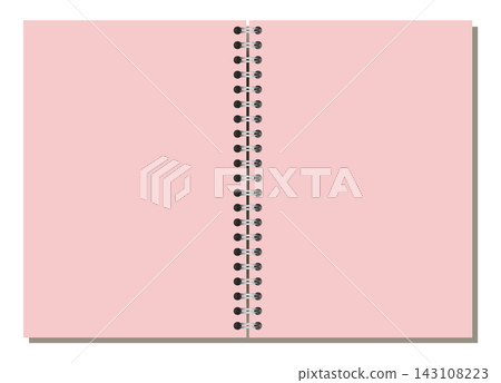 Spiral Notebook Page Pink B5 Landscape Center Coil Bound Blank Editable Stationery Horizontal Vector Art Modern Spiral Notebook Page Pink B5 Landscape Center Coil Bound Blank Editable Stationery Horizontal Vector Art Modern 143108223