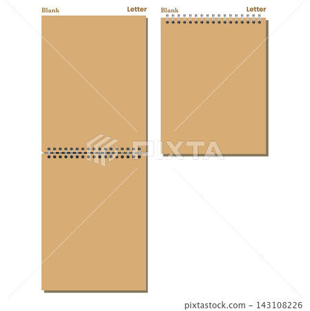 Unlined Spiral Notebook Page Proportional Sheet Pair Kraft Blank Paper Silver Coil Printable Stationery Vector Artwork Unlined Spiral Notebook Page Proportional Sheet Pair Kraft Blank Paper Silver Coil Printable Stationery Vector Artwork 143108226