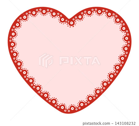 Red Pink Eyelet Lace Border Frame Scalloped Ornamental Heart Valentine Romantic Vector Illustration Label Card Set Red Pink Eyelet Lace Border Frame Scalloped Ornamental Heart Valentine Romantic Vector Illustration Label Card Set 143108232