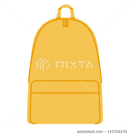 Fashion backpack silhouette bag. Fashion accessory technical illustration. Vector schoolbag front 3-4 view for Men Fashion backpack silhouette bag. Fashion accessory technical illustration. Vector schoolbag front 3-4 view for Men 143108239