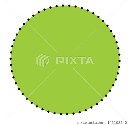 Lace Dot Border Frame Divider Trim Green Circle Round Minimal Decorative Edge Elegant Vector Illustration Label Lace Dot Border Frame Divider Trim Green Circle Round Minimal Decorative Edge Elegant Vector Illustration Label 143108240