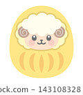 淡黃色綿羊達摩 143108328