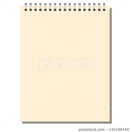 Unlined Spiral Notebook Page Elongated Topbound Sheet Cream Blank Paper Silver Coil Printable Stationery Vector Artwork Unlined Spiral Notebook Page Elongated Topbound Sheet Cream Blank Paper Silver Coil Printable Stationery Vector Artwork 143108340