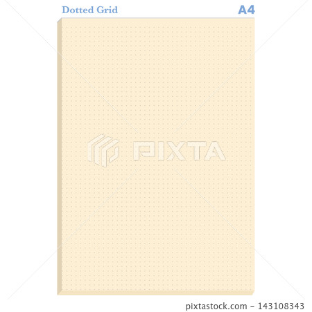 Dot Grid Paper A4 Ivory Glue Pad Notebook Sheet Printable Planner Journal Stationery Template Layout Vector Art Dot Grid Paper A4 Ivory Glue Pad Notebook Sheet Printable Planner Journal Stationery Template Layout Vector Art 143108343