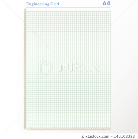 Engineering Graph Paper A4 White Glue Pad Notebook Sheet Printable Technical Drafting Stationery Template Vector Art Engineering Graph Paper A4 White Glue Pad Notebook Sheet Printable Technical Drafting Stationery Template Vector Art 143108388