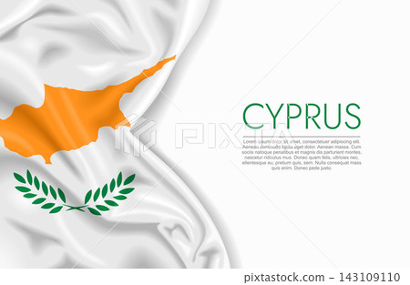 Cypriot waving national flag, ideal for patriotic design themes and national holidays. Vector illustration. Cypriot waving national flag, ideal for patriotic design themes and national holidays. Vector illustration. 143109110