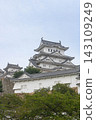 Himeji Castle keep viewed from below 143109249