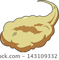 Cartoon Dust Gold Cloud Illustration 143109332