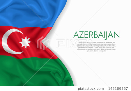 Azerbaijani waving national flag, ideal for patriotic design themes and national holidays. Vector illustration. Azerbaijani waving national flag, ideal for patriotic design themes and national holidays. Vector illustration. 143109367