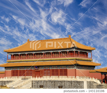 Forbidden City (against the sky with clouds), Beijing, China -- was the Chinese imperial palace from the Ming Dynasty to the end of the Qing Dynasty Forbidden City (against the sky with clouds), Beijing, China -- was the Chinese imperial palace from the Ming Dynasty to the end of the Qing Dynasty 143110106