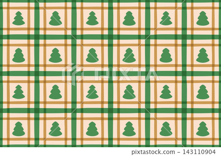 Tree Seamless Plaid Pattern Repeat Tree Seamless Plaid Pattern Repeat 143110904