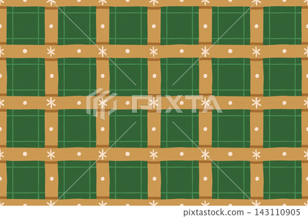 Plaid Seamless Pattern With Geometric Grid Plaid Seamless Pattern With Geometric Grid 143110905