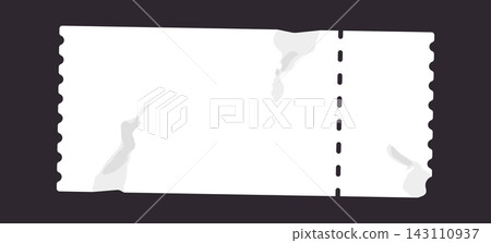 Ticket Blank Coupon With Perforation Cartoon Ticket Blank Coupon With Perforation Cartoon 143110937
