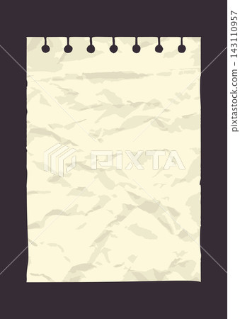 Paper Note Page With Holes Grunge Paper Note Page With Holes Grunge 143110957