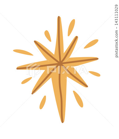 Star Of Bethlehem Radiating Rays Cartoon Star Of Bethlehem Radiating Rays Cartoon 143111029