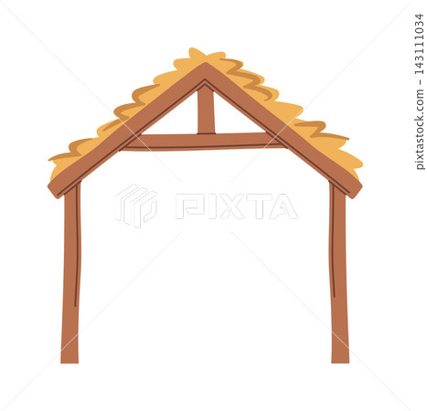Nativity Stable Frame Rustic Cartoon Nativity Stable Frame Rustic Cartoon 143111034
