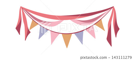Garland Bunting Draped Party Decoration Garland Bunting Draped Party Decoration 143111279