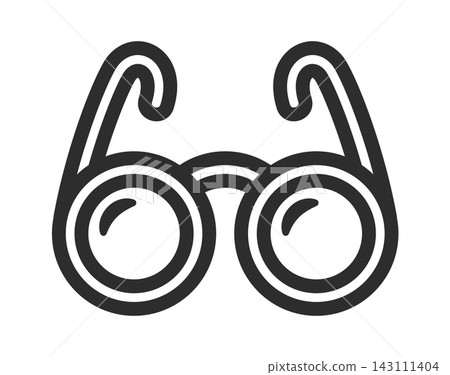 Glasses Symbol For Eye Care Line Art Glasses Symbol For Eye Care Line Art 143111404