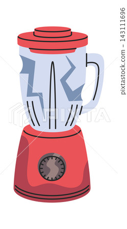 Blender Broken Jar Damage Concept Cartoon Blender Broken Jar Damage Concept Cartoon 143111696