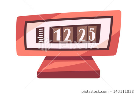 Clock Flip Display Time Management Cartoon Clock Flip Display Time Management Cartoon 143111838