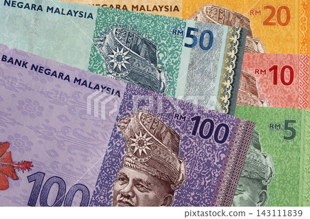Malaysian ringgit a business background Malaysian ringgit a business background 143111839