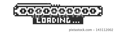 Loading Bar Progress Pixel Retro UI Loading Bar Progress Pixel Retro UI 143112002