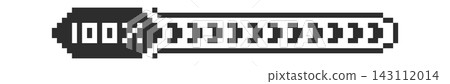 Loading Bar Progress Pixel UI Element Loading Bar Progress Pixel UI Element 143112014