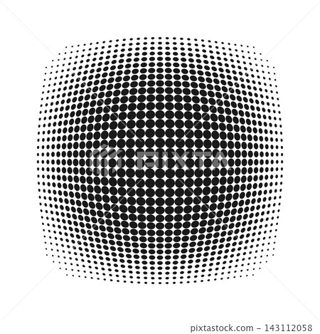 Halftone Dot Sphere Burst Background Halftone Dot Sphere Burst Background 143112058