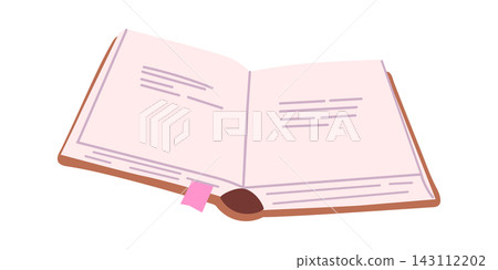 Book Open With Bookmark Cartoon Style Book Open With Bookmark Cartoon Style 143112202