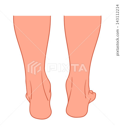 Foot Heel Raise Exercise Rear View Foot Heel Raise Exercise Rear View 143112214