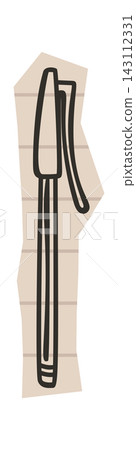 Pen Clip On Notebook Scrapbook Line Art Pen Clip On Notebook Scrapbook Line Art 143112331