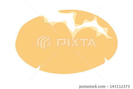 Bread Loaf Crust Crack Cartoon Style Bread Loaf Crust Crack Cartoon Style 143112373