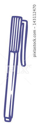 Marker Pen With Cap Doodle Line Marker Pen With Cap Doodle Line 143112470