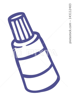 Glue Bottle School Supply Line Art 143112483