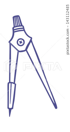 Compass Drawing Tool Sketch Line Art Compass Drawing Tool Sketch Line Art 143112485