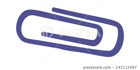 Paperclip Stationery Symbol Line Art 143112497