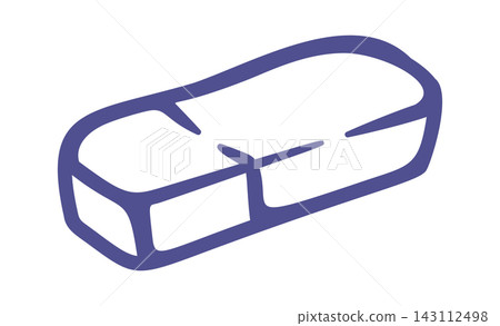 Eraser Cleaning Pencil Marks Hand Drawn Doodle 143112498