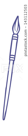 Paintbrush Standing Vertical Line Art Paintbrush Standing Vertical Line Art 143112503