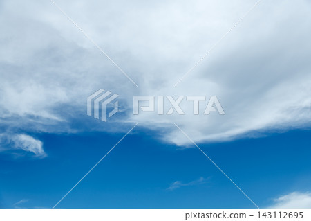 [Midsummer: Blue sky and clouds during a break in the rain. Perfect for sky backgrounds or sky compositing materials.] 143112695