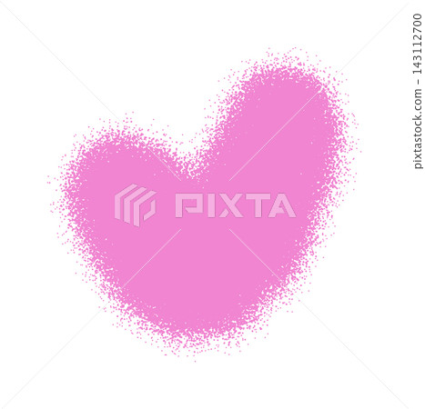 Heart Graffiti Spray Shape Boho Grunge 143112700