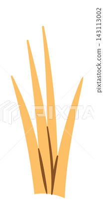 Grass Blade Cluster Nature Element Cartoon Grass Blade Cluster Nature Element Cartoon 143113002